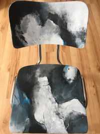 Stuhl mit Fotoarbeit II, verkauft