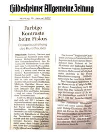 Hildesheimer Allgemeine Zeitung vom 16.01.2017